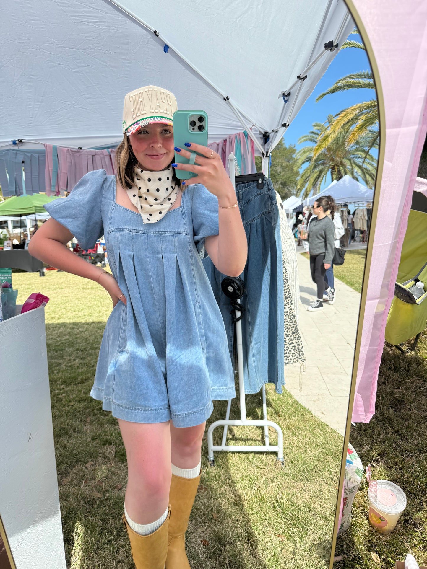 Denim Romper
