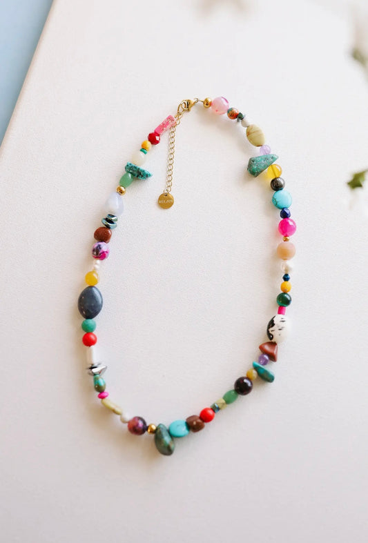 Stevie colorful beaded necklace
