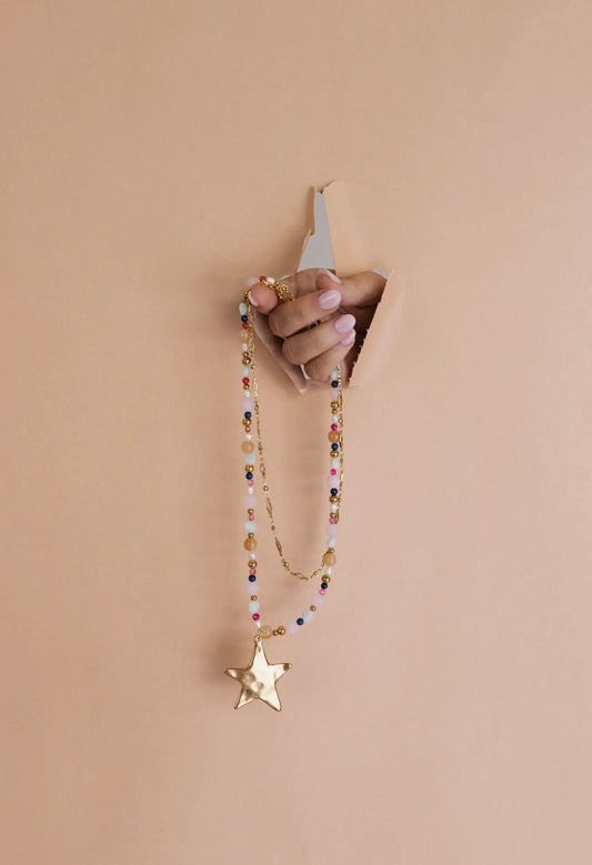 Zingy star layered necklace